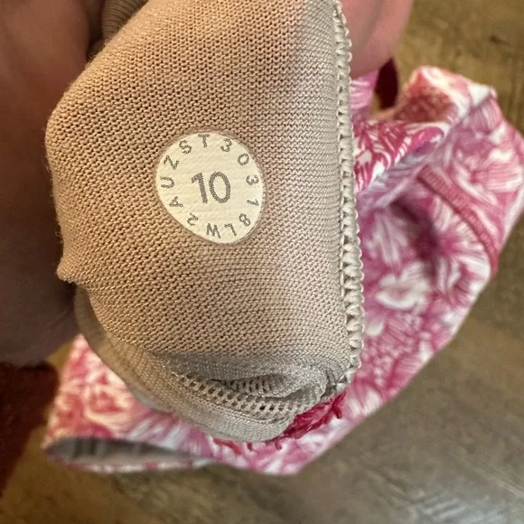 Lululemon Energy Longline Sports Bra Floral Bloom White Star Ruby - Picture 4 of 4